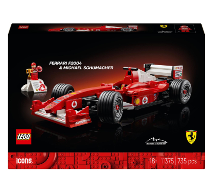 Klocki LEGO® LEGO ICONS 11375 Ferrari F2004 i Michael Schumacher